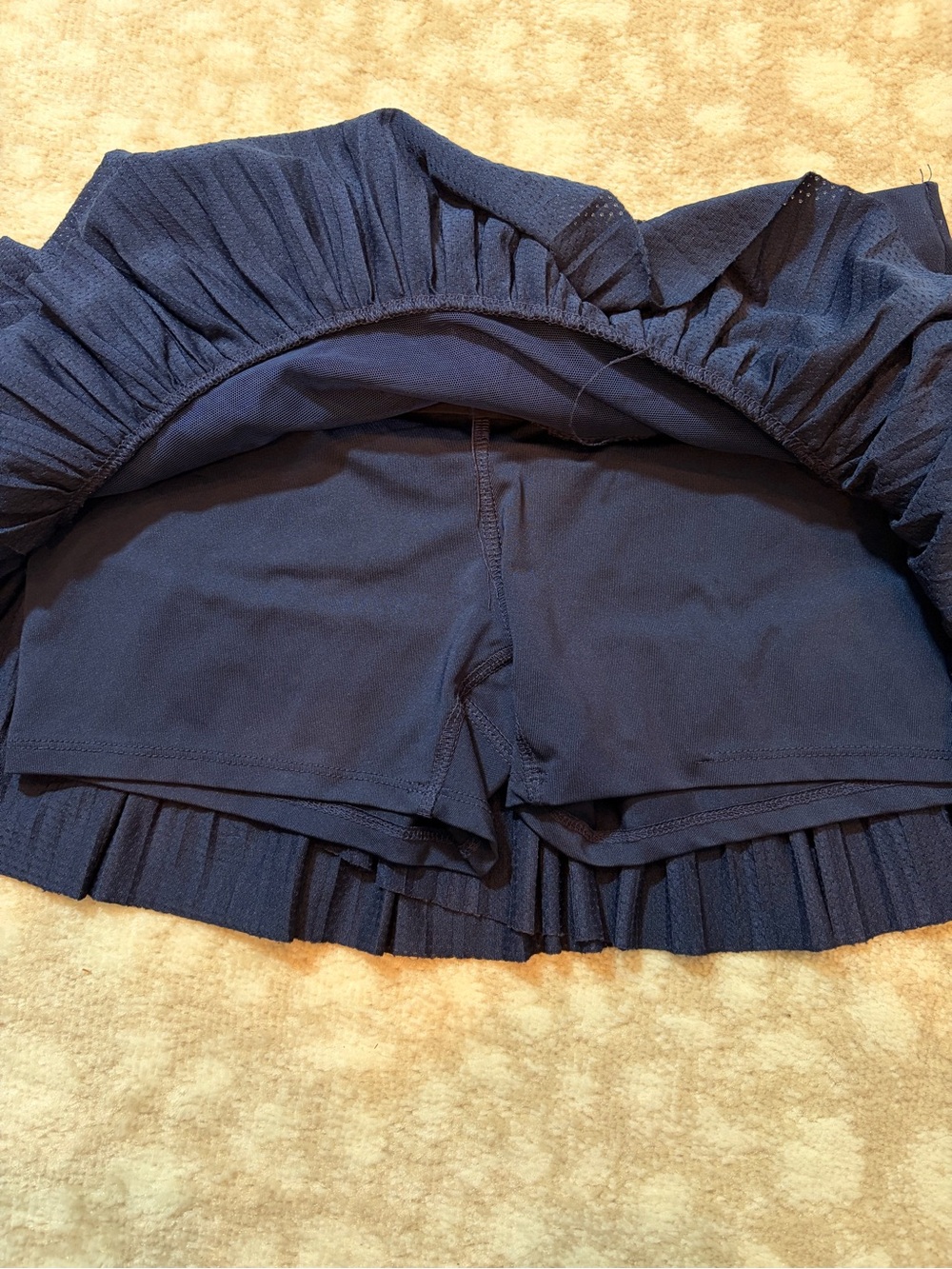 Women's Navy Tiered Ruffle Skirt - Picture 5 of 6